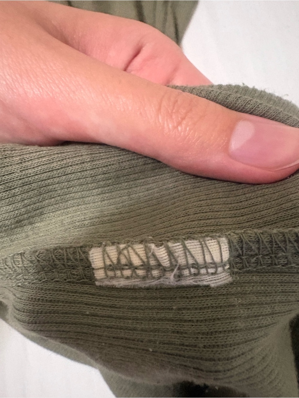 Ambiance Olive Ribbed Racerback Tank Top - Picture 4 of 4